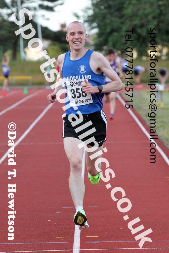 3000 metres, 2021 North East Grand Prix No.4, Monkton, Wednesday, June 30th. Photo: David T. Hewitson/Sports for All Pics